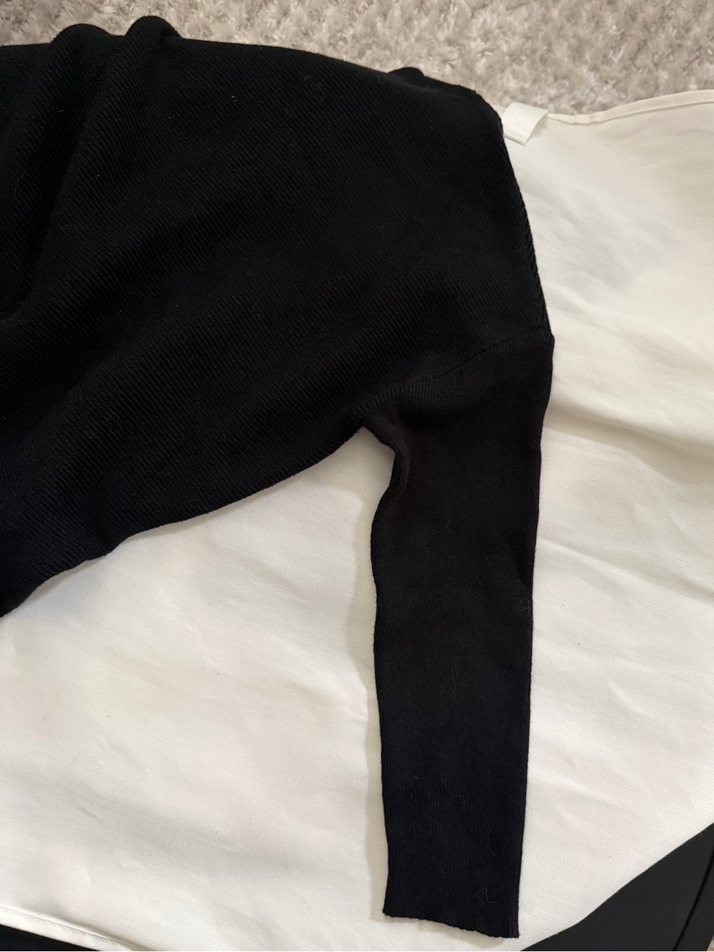 Black Rib Tunic Sweater - Picture 4 of 4